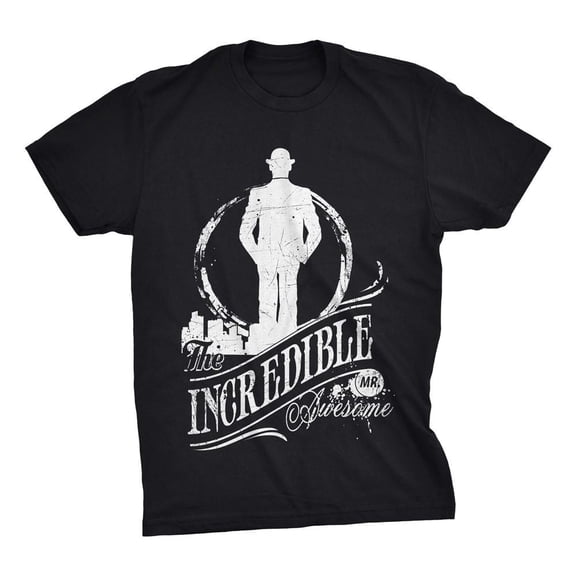 Mighty Circus The Incredible Mr. Awesome T-Shirt - Black, Extra Large