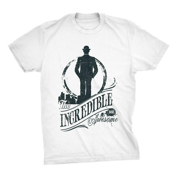 Mighty Circus The Incredible Mr. Awesome T-Shirt - White, Extra Large