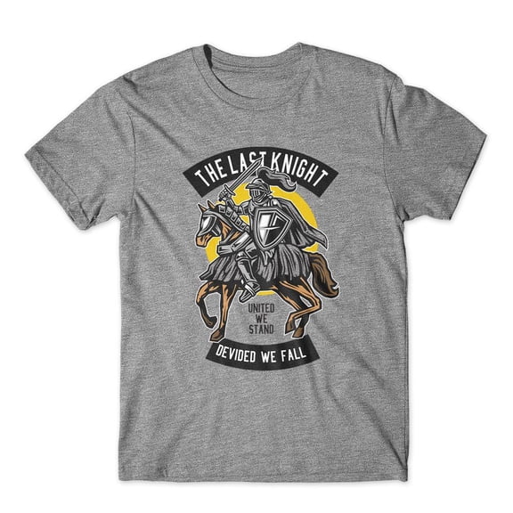 Mighty Circus The Last Knight T-Shirt 100% Cotton Premium Tee NEW - Gray, Medium