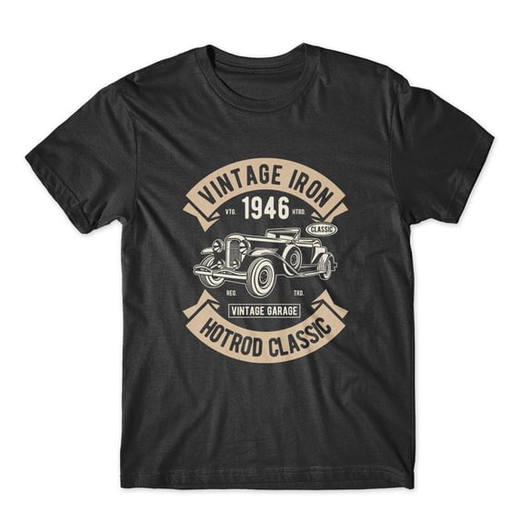 Mighty Circus Vintage Iron Classic T-Shirt 100% Cotton Premium Tee NEW - Black, Small