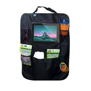 Mighty Clean Car Seat Back Protector - Kick Mat Storage and Organizer, Seat Protector for Baby, and iPad or Screen Viewer