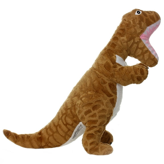 Mighty Dinosaur TRex Durable Squeaky Plush Dog Toy