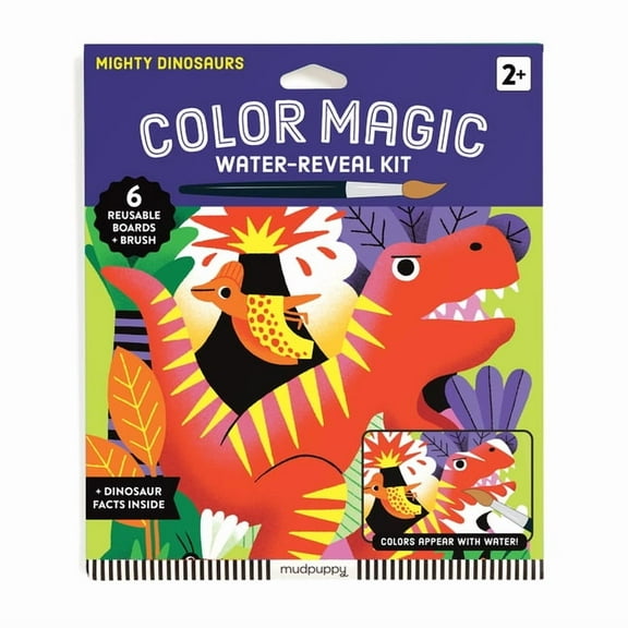 Mighty Dinosaurs Color Magic Water-Reveal Kit, (Hardcover)