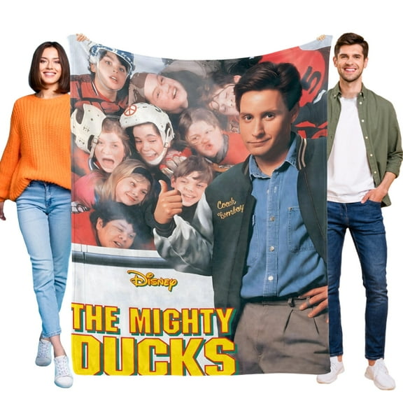 The Mighty Ducks-Anti-Pilling Flannel Blanket Soft Lightweight Plush Fuzzy Cozy Luxury Blanket for Home and Kitchen Use  Perfect for Kids and Adults 52"*60"(130cm*150cm)