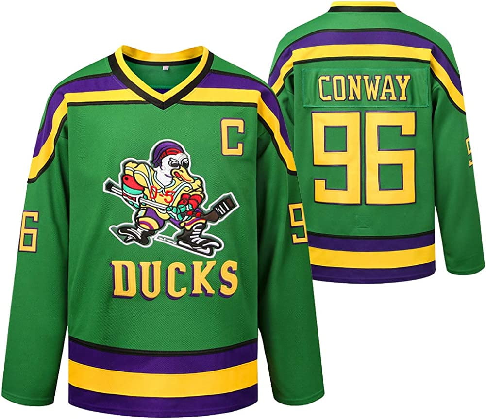  Youth Mighty Ducks Movie Hockey Jersey 90S Hip Hop Adults  Clothing for Party, Stitched Letters and Numbers : Sports & Outdoors