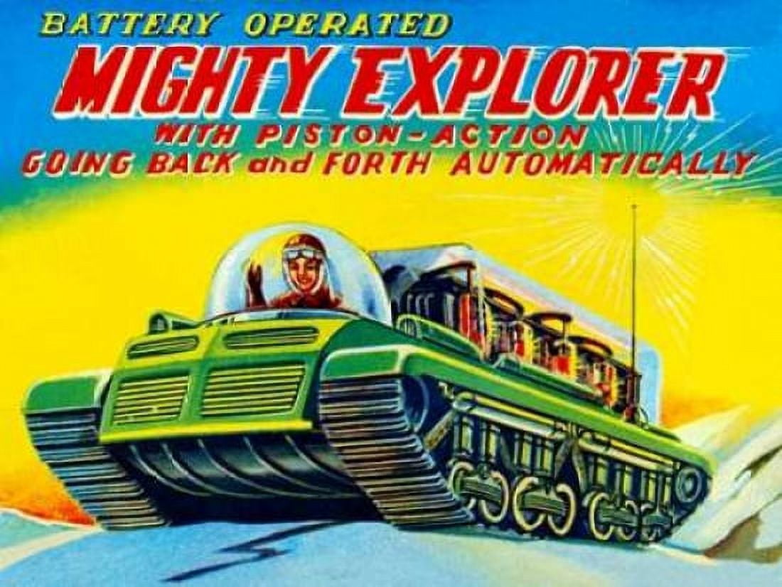 Mighty Explorer with Piston Action Canvas Art - Retrobot (18 x 24)