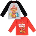 thumbnail image 1 of Mighty Express Nate Brock Milo Little Boys 2 Pack Long Sleeve T-Shirts Toddler to Little Kid, 1 of 5