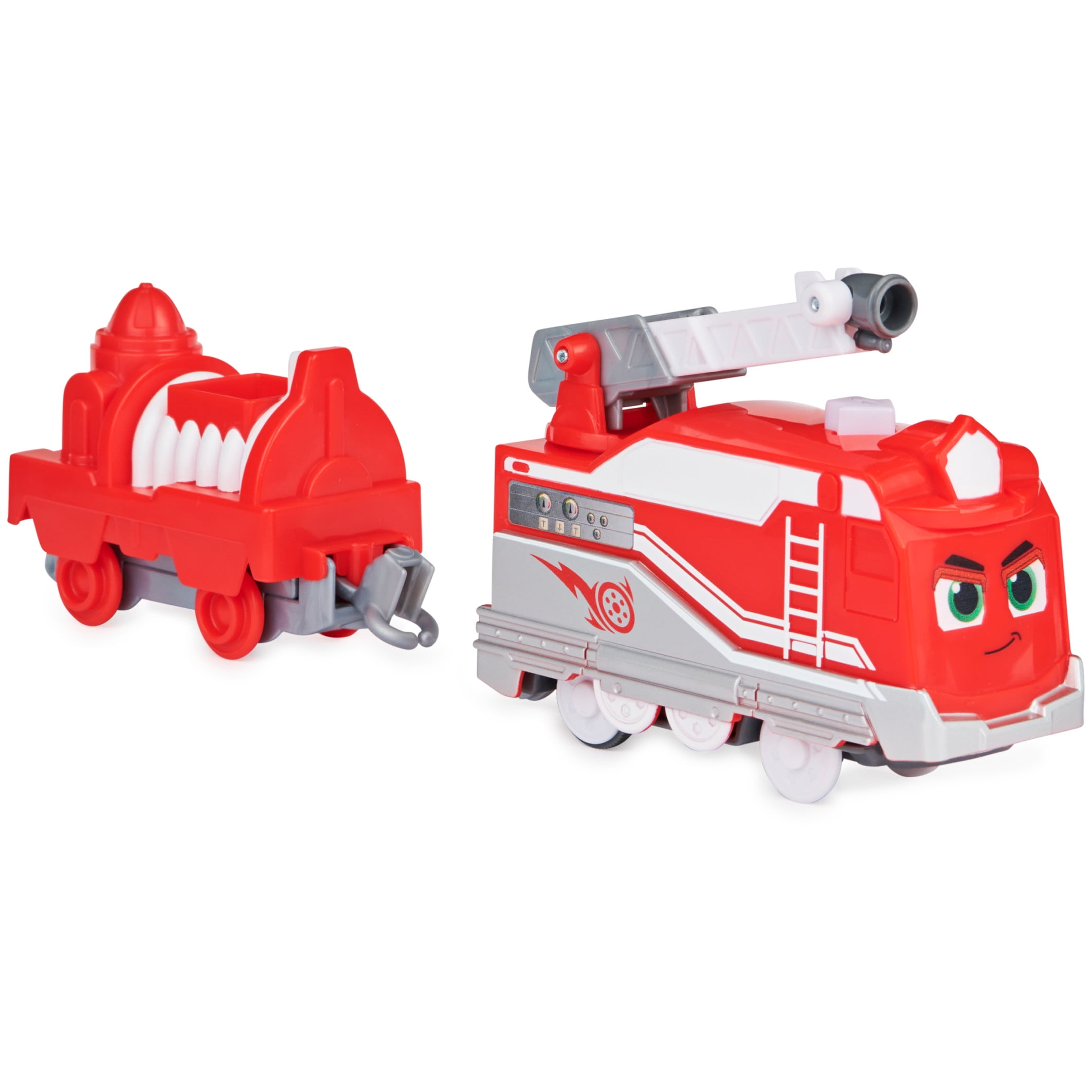 Mighty Express Motorized Rescue Red Toy Train for Kids & Toddlers
