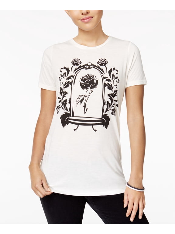 Juniors Beauty The Beast Graphic T-Shirt Linen M