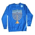 thumbnail image 1 of Mighty Fine Menorah Light Up Sweatshirt Men's (Small), 1 of 4