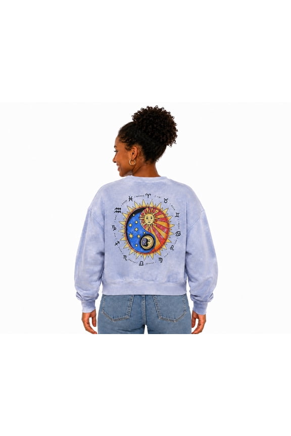 Sun and Moon Junior Women's Pullover Sweatshirt (XL)