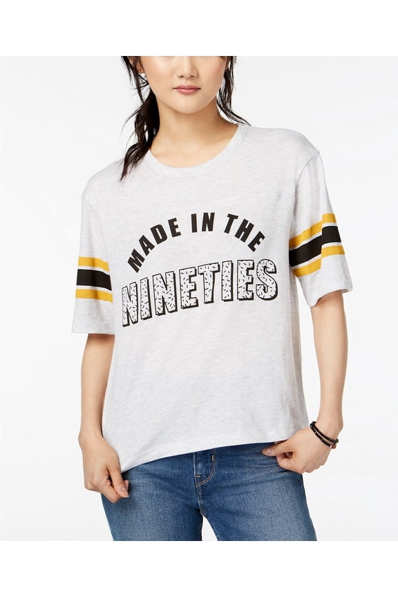 Top T-Shirt Juniors Made in the Nineties Graphic Varsity Womens L