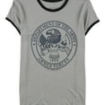 thumbnail image 1 of Mighty Fine Womens Armed Forces Ringer Graphic T-Shirt, Grey, Juniors, Medium, 1 of 2