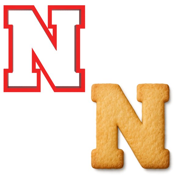 Mighty Gadget 3 inches Varsity Letters Cookie Cutters (14N)