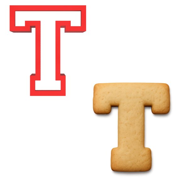 Mighty Gadget 4 inches Varsity Letters Cookie Cutters (T)