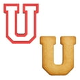 thumbnail image 1 of Mighty Gadget 4 inches Varsity Letters Cookie Cutters (U), 1 of 183