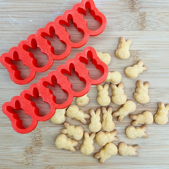Mighty Gadget Mini Bunny Cookie Cutter Set, Easter Shaped, Small, 2 Pack, Made in USA
