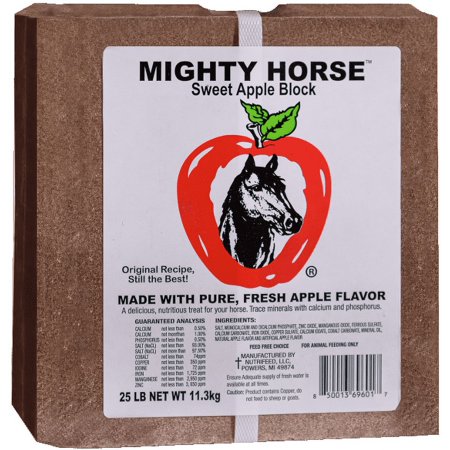 25 Lb. Mighty Horse Lick Sweet Apple Block