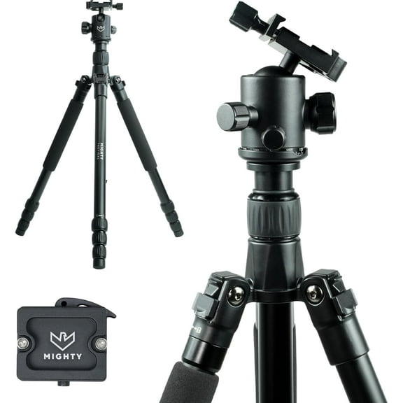 Mighty Hunting and Outdoor Tripod 303 Aluminum, 155cm Max, 10KG Load Capacity with Carry Bag