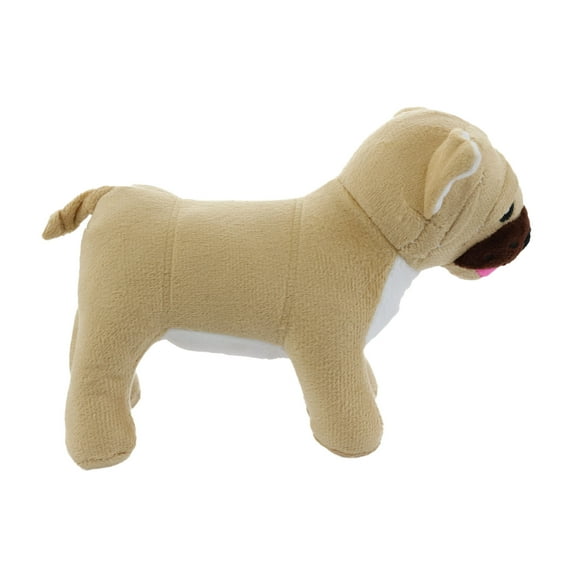 Mighty Jr Farm Pug Durable Plush Squeaky Dog Toy