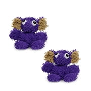Mighty Jr Microfiber Ball Elephant Durable Plush Squeaky Dog Toy, 2 Pack