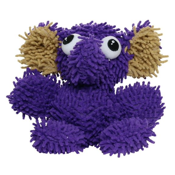 Mighty Jr Microfiber Ball Elephant Durable Squeaky Plush Dog Toy