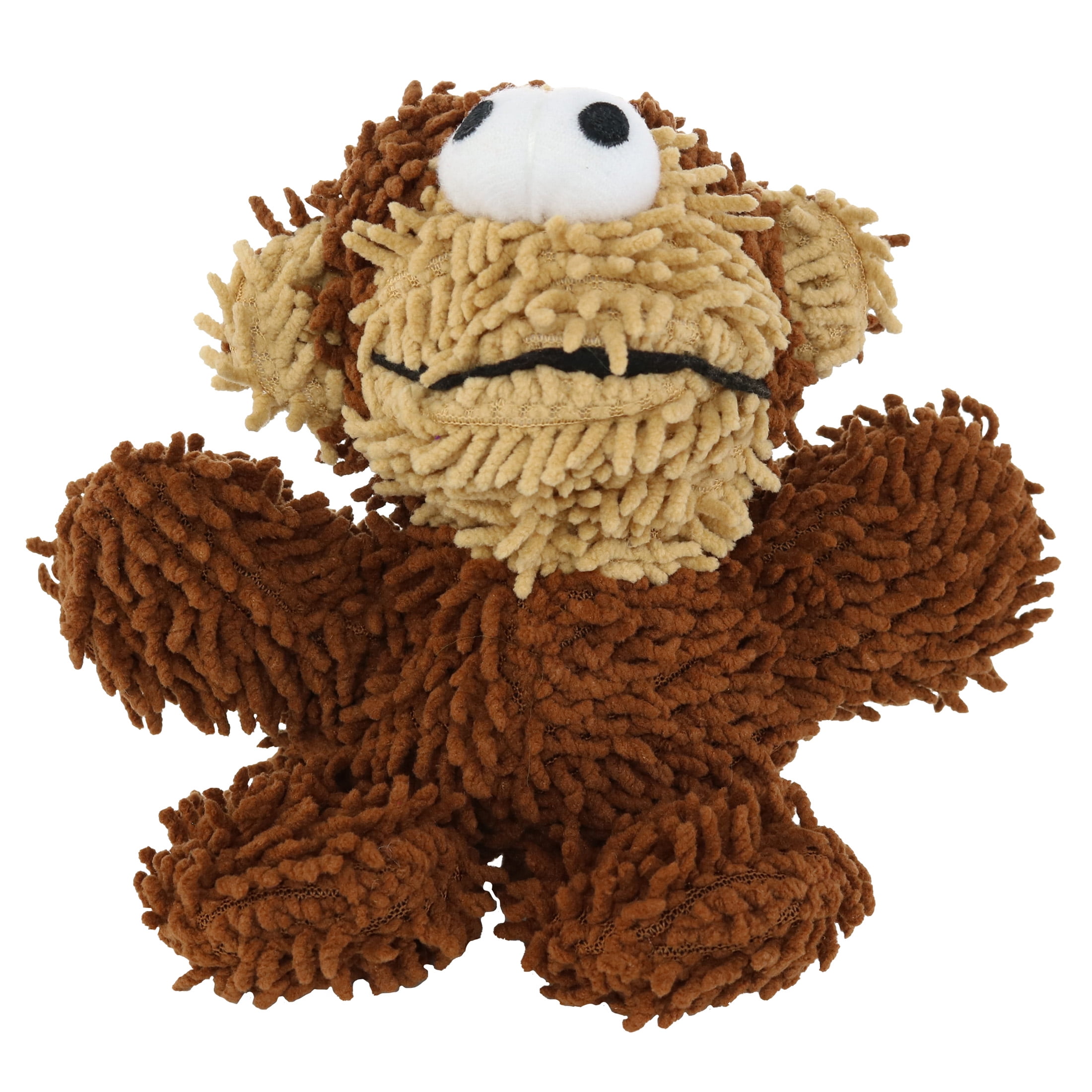 Mighty Jr Microfiber Ball Monkey Durable Plush Squeaky Dog Toy