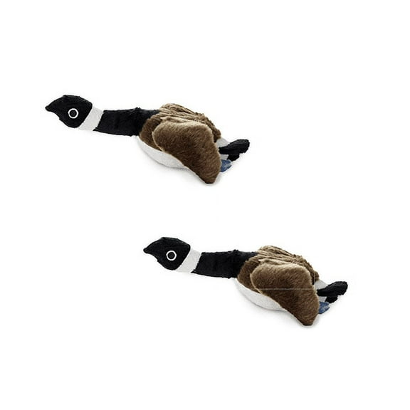 Mighty Jr Nature Duck Durable Plush Squeaky Dog Toy, 2 pack