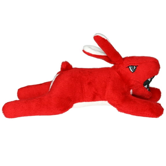 Mighty Junior Angry Animals Rabbit Durable Squeaky Plush Dog Toy