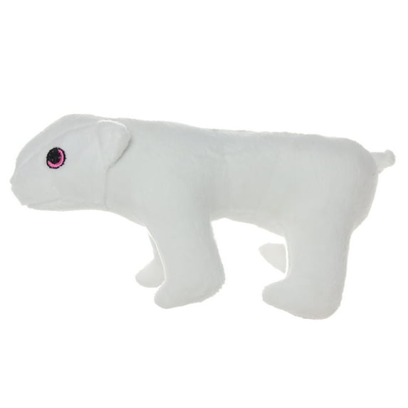 Mighty Jr Arctic Polar Bear Durable Plush Squeaky Dog Toy