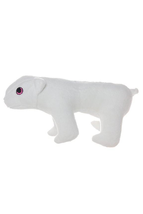 Jr Arctic Polar Bear Durable Plush Squeaky Dog Toy