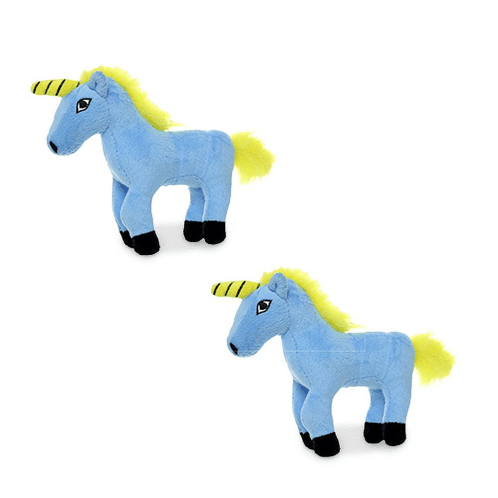 Mighty Jr Liar Unicorn Durable Plush Squeaky Dog Toy, 2 Pack