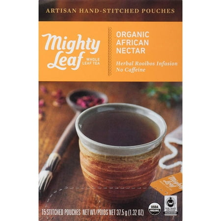 Mighty Leaf Tea Organic African Nectar Hand-Stitched Tea Bags, 15 ct