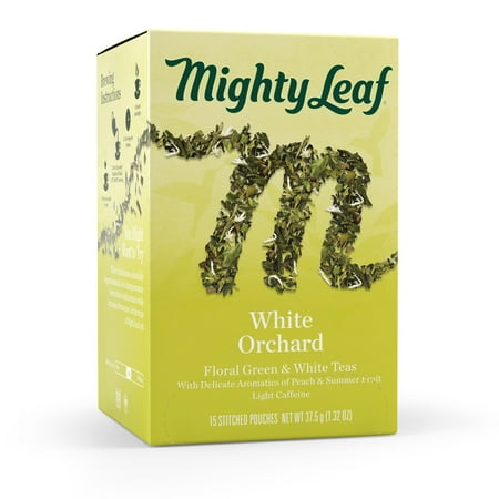 Mighty Leaf Tea White Orchard, Green and White Tea, 15 Tea Bags