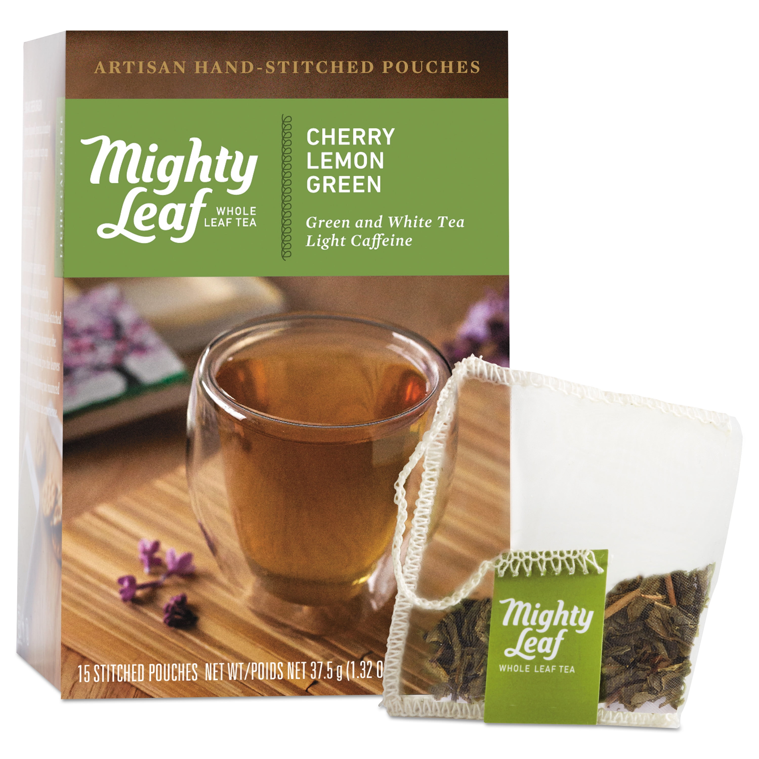 Mighty Leaf Tea Whole Leaf Tea Pouches Cherry Lemon Green Tea 15 Box Mighty Leaf Tea Whole Leaf Tea Pouches Cherry Lemon Green Tea 15 Box