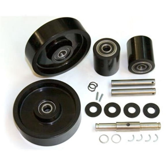 Mighty Lift GWK-BF-CK ML55 Complete Wheel Kit for Manual Pallet Jack - Black