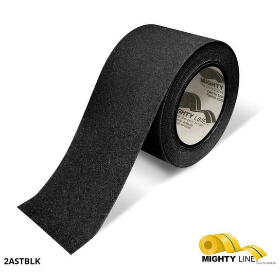 Mighty Line 2" Wide Black Antislip Tape, 60' Roll