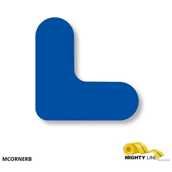Mighty Line 3/4" Wide Solid Blue Mini Corner Pack of 108