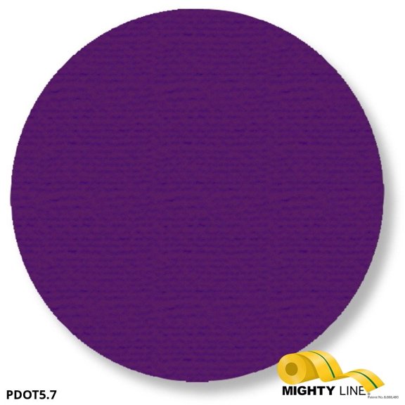 Mighty Line 5.7" PURPLE Solid DOT - Pack of 100