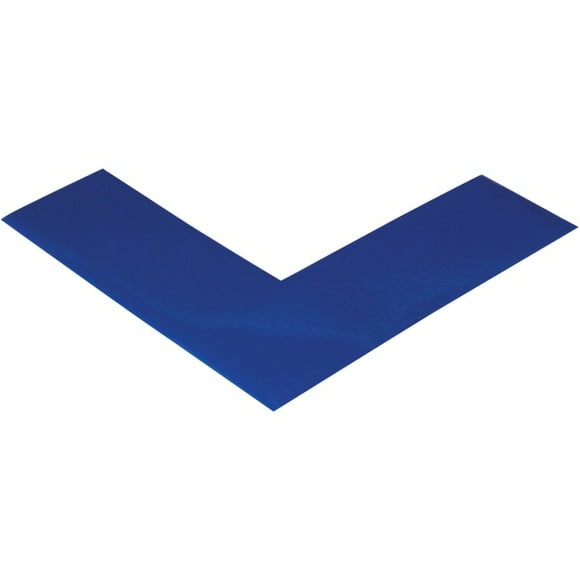 Mighty Line Deluxe Safety Tape Angles 6" x 6" x 2" Blue 24/Case T9662B