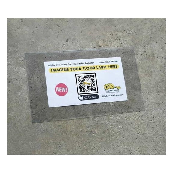 Laminate Sheet, PVC, 6 in W, PK50 MLLabel610HD