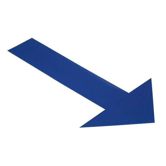Mighty Line Floor Tape,Blue,6 inx10 in,Arrow,PK50 ARROW10B