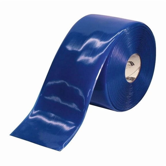 Industrial Safety Floor Marking Tape Vinyl Blue, 6" W x 100 ft. L, 50 mil Thick 6RB