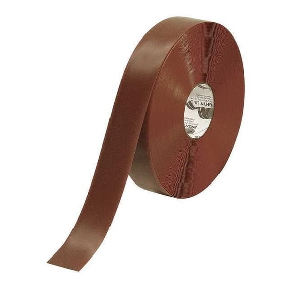 Mighty Line Floor Tape,Brown,2 inx100 ft,Roll 2RBRN
