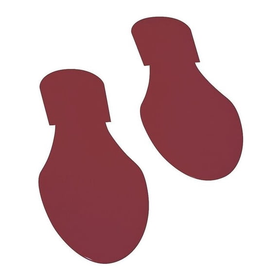 Mighty Line Floor Tape,Brown,3.5 inx9.5 in,Foot,PK50 BRNFTPRT