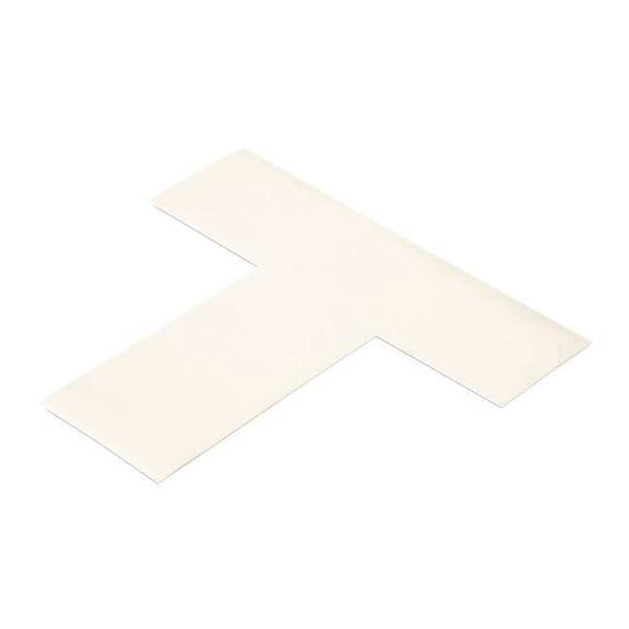 Mighty Line Floor Tape,White,2 inx6 in,T,PK100 WHITET