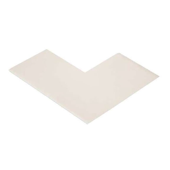 Mighty Line Floor Tape,White,3 inx6 in,L,PK100 ANGLE3W