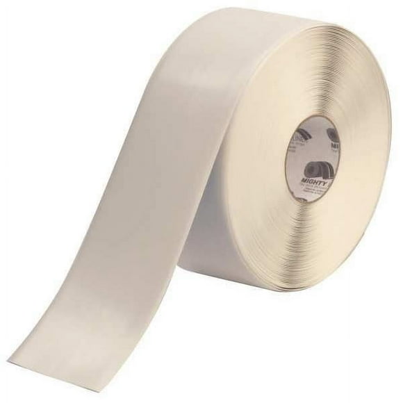 Mighty Line Floor Tape,White,4 inx100 ft,Roll 4RW