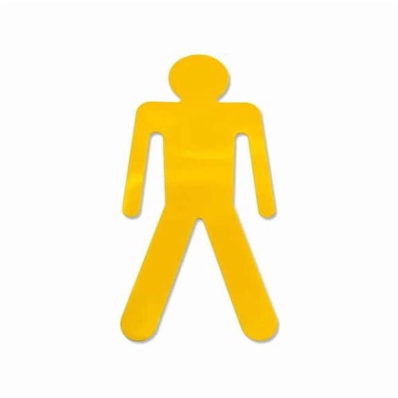 Mighty Line Floor Tape,Yellow,6 inx10 in,Ped,PK20 MANY