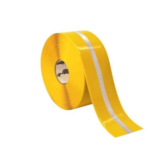 Mighty Line Floor marking,Yellow,4 inx4 in,Roll 4RYREFCTR